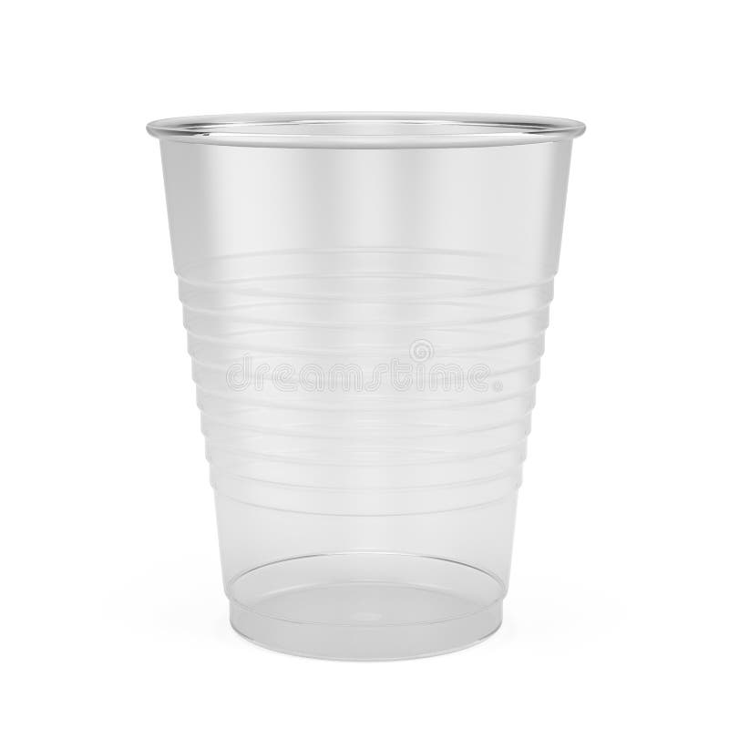 White plastic fastfood cup stock illustration. Illustration of white