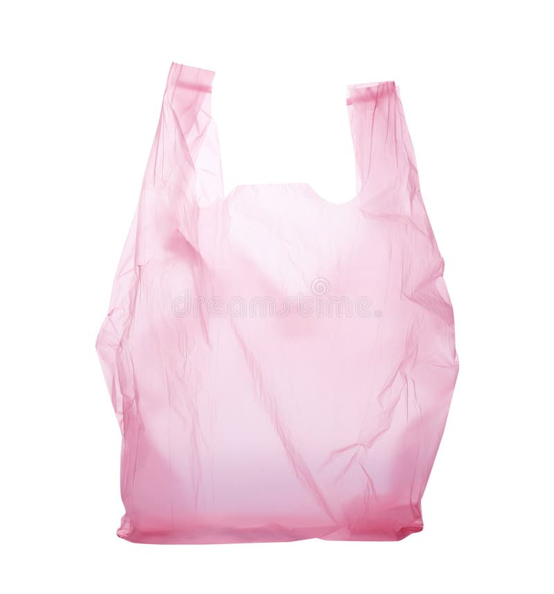 Clear Disposable Plastic Bag Stock Photo Image of handle, carry