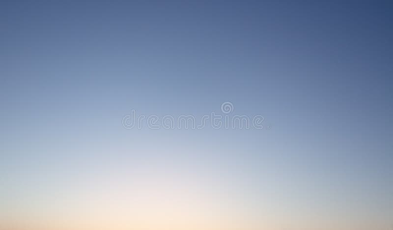 Clear evening sky without clouds.