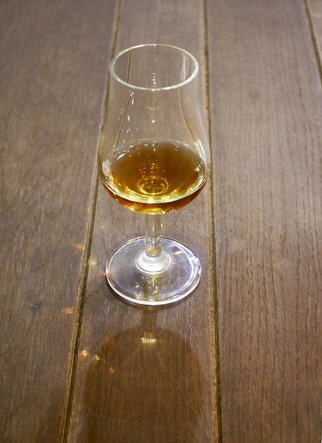 Clear glass for cognac stock photos Clear glass for cognac stock photos