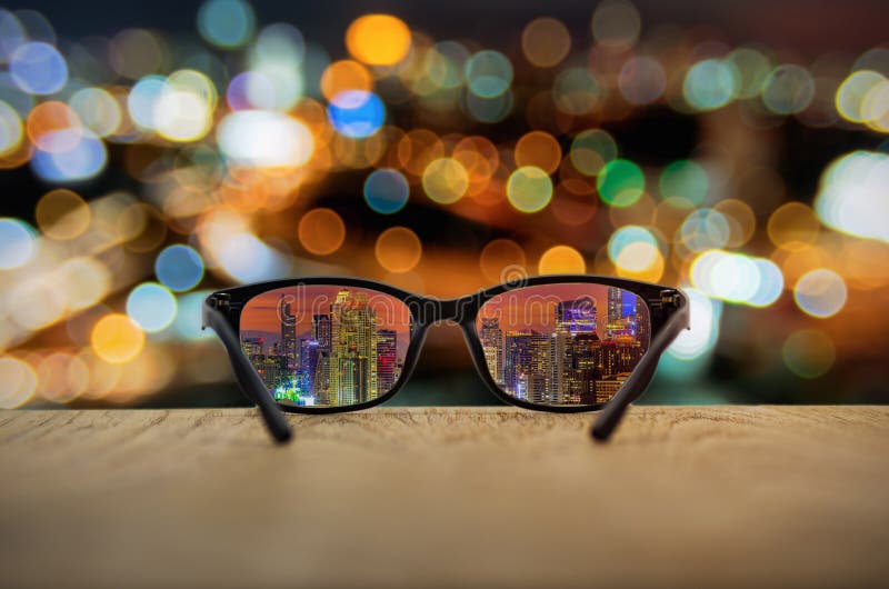 Clear glasses stock photo. Image of eyesight, city, augmented 171966158
