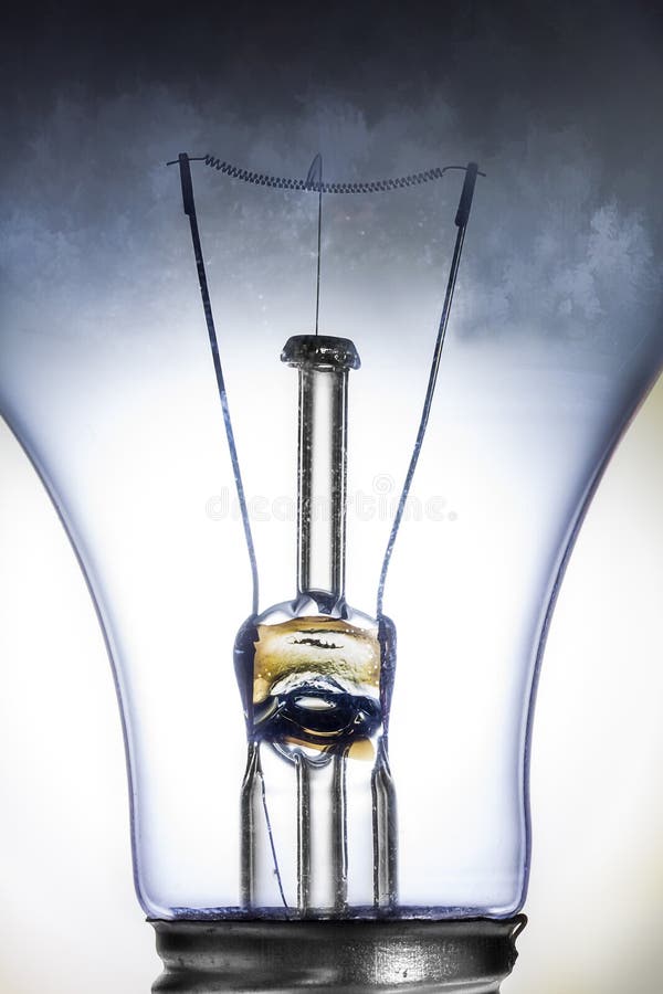 Clear Incandescent Light Bulb Isolated on White royalty free stock image Clear Incandescent Light Bulb Isolated on White royalty free stock image