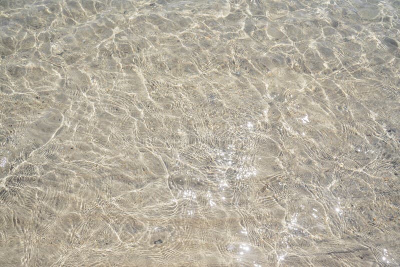 Clear Ripple Sea and Wave on White Sand at Huahin Beach in Summer Time ...