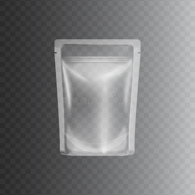 Download Clear Transparent Plastic Bag Mockup Stock Vector - Illustration of polythene, mock: 147091365