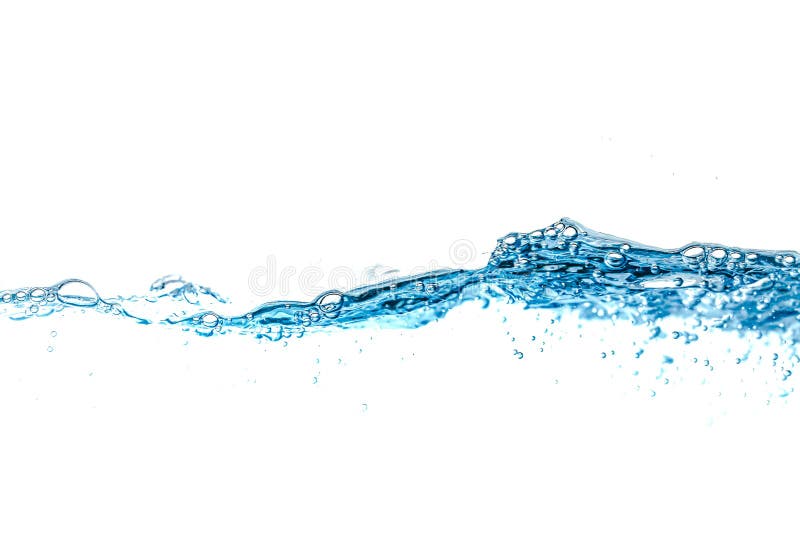 Clear Water Waves Water Blue Wave Splash Isolated On White Background Stock Image Image Of Clean Bubble 160612787