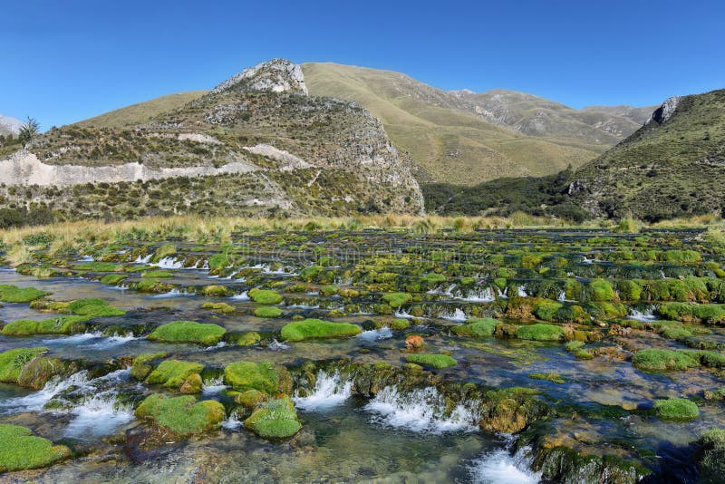 Clear Waters of Canete River Near Vilca Villag, Peru Stock Photo ...