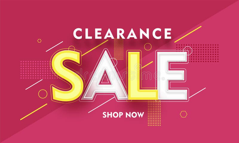 Red Clearance Sale Poster Template