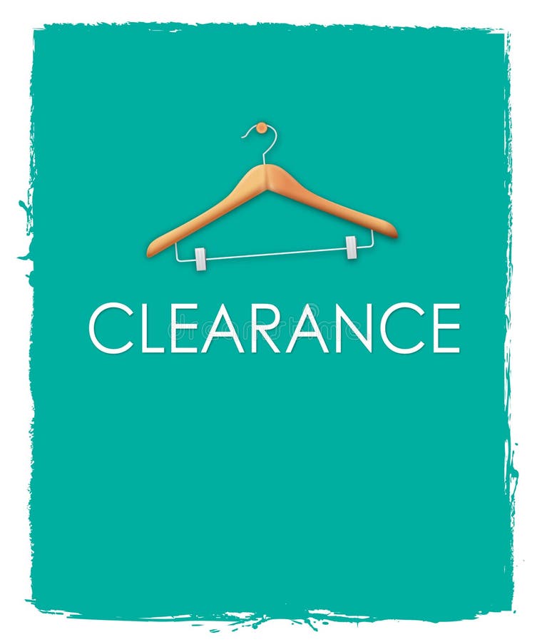 https://thumbs.dreamstime.com/b/clearance-sale-poster-concepts-cloth-hanger-unfinished-green-blue-paint-background-negative-space-below-can-be-used-to-46584052.jpg