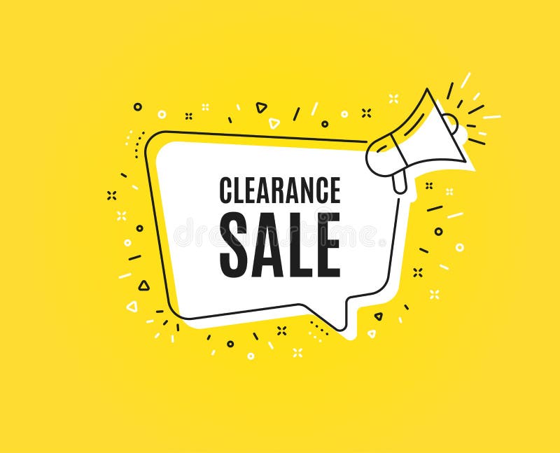 10W x 3H Large Yellow Clearance Sale Banner 