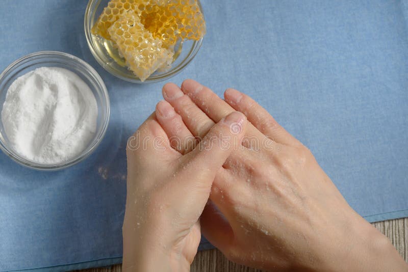 Cleening Skin with Baking Soda Stock Image Image of rashes