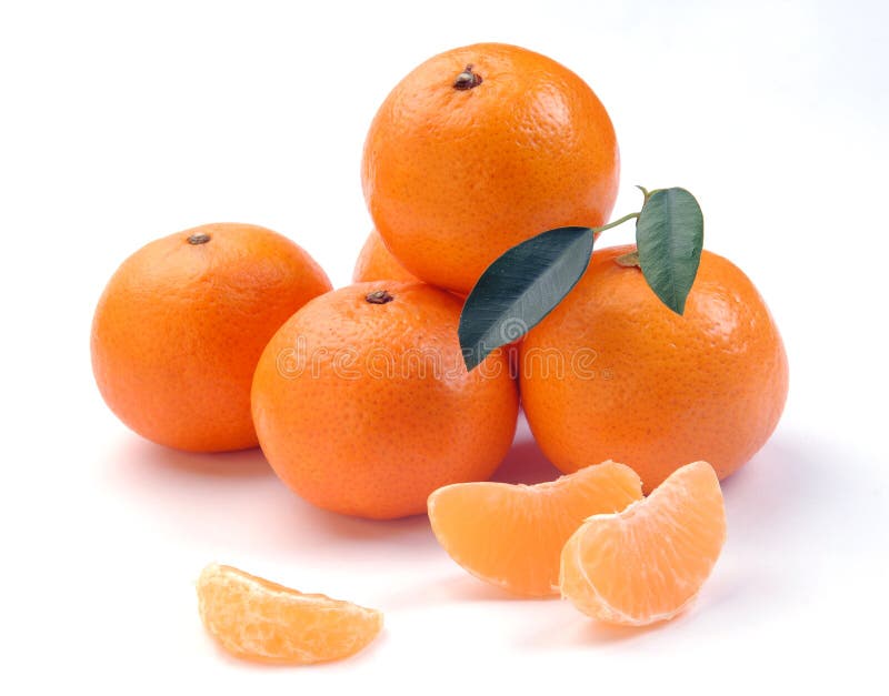 Clementines with segments stock photo. Image of clementine 12274510