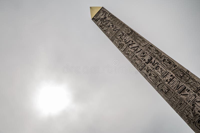 Cleopatra`s needle, Place de la Concorde in Paris, France
