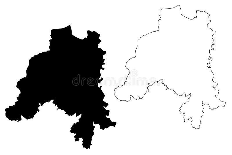 Clervaux canton Grand Duchy of Luxembourg, Administrative divisions map vector illustration, scribble sketch Clervaux map,. Clervaux canton Grand Duchy of Luxembourg, Administrative divisions map vector illustration, scribble sketch Clervaux map,