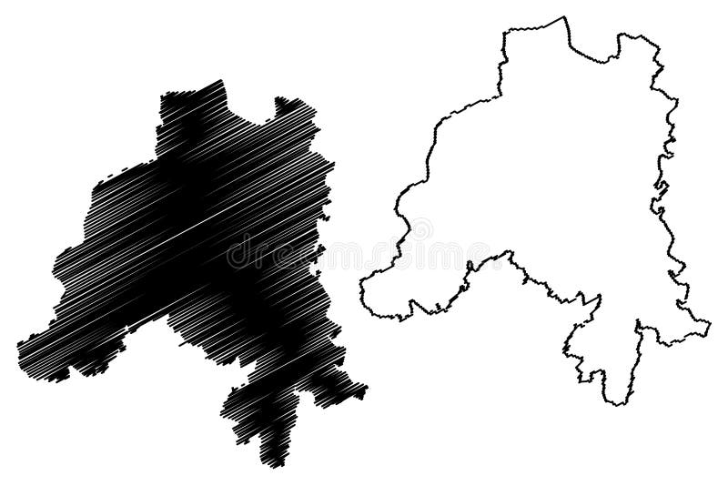 Clervaux canton Grand Duchy of Luxembourg, Administrative divisions map vector illustration, scribble sketch Clervaux map,. Clervaux canton Grand Duchy of Luxembourg, Administrative divisions map vector illustration, scribble sketch Clervaux map,
