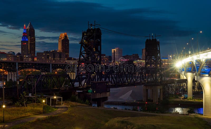 Cleveland blåtttimme royaltyfri bild Cleveland blåtttimme royaltyfri bild