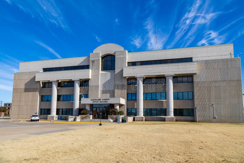 Cleveland County Office Building, in Norman, OK Editorial Stock Image