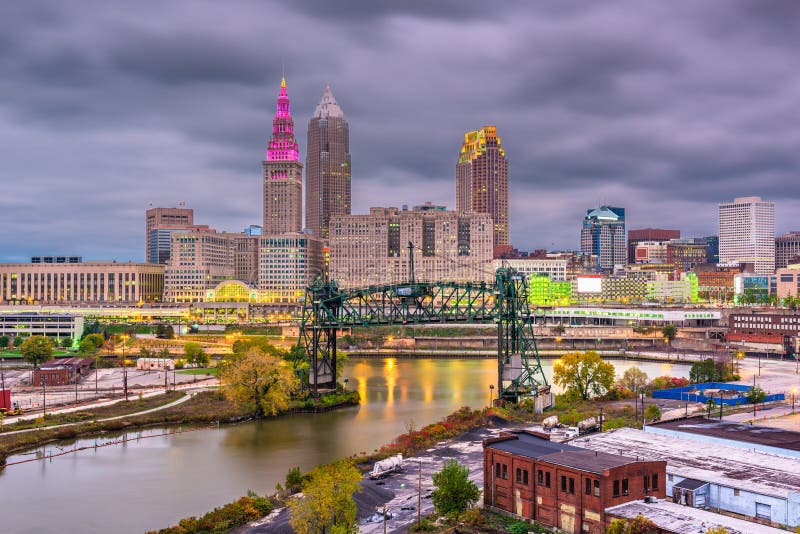 Cleveland, Ohio, USA Skyline