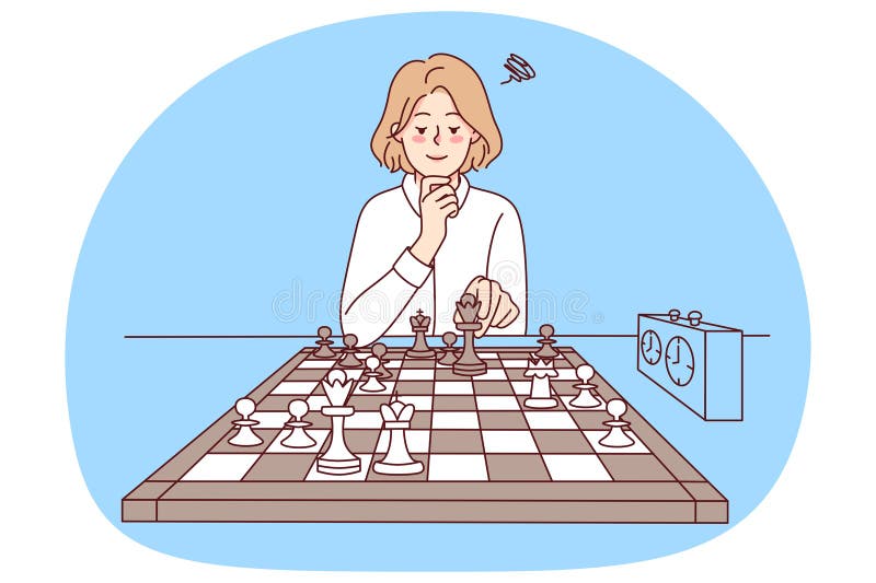 Chess lady Clipart and Stock Illustrations. 423 Chess lady vector