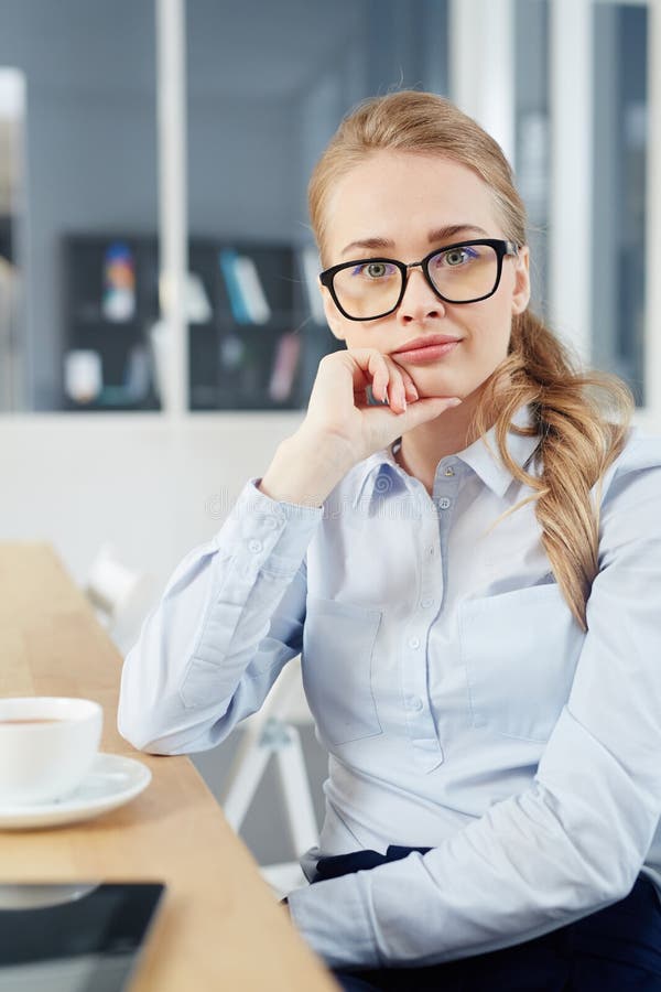 Clever woman stock image. Image of businesswoman, girl 4359673