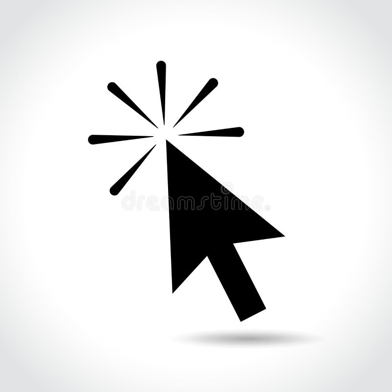 Computer-Mauszeiger-Pfeil-Symbol lizenzfreie abbildung