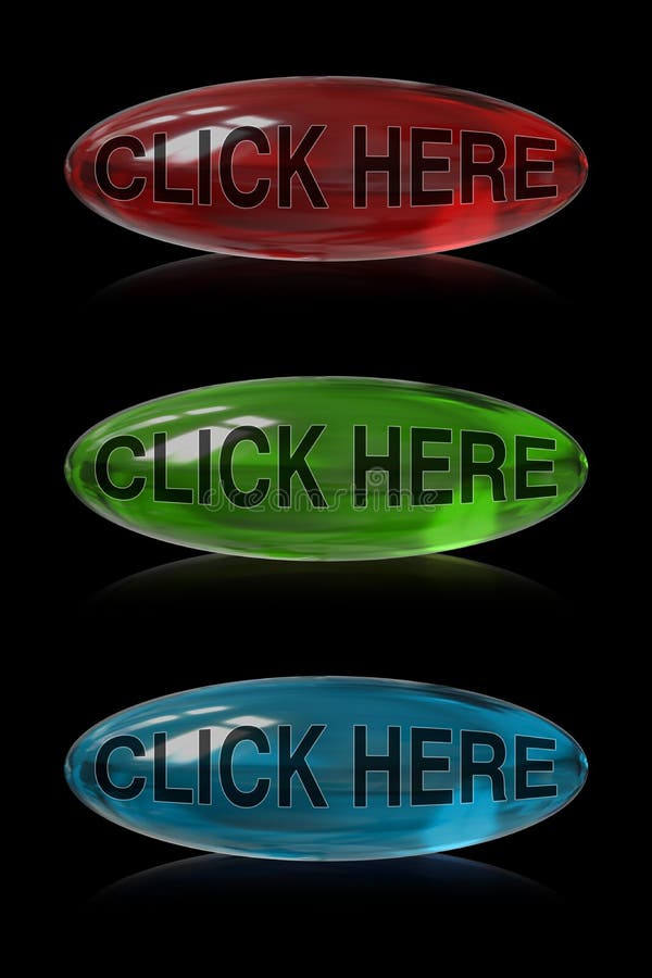 Click here button stock illustration