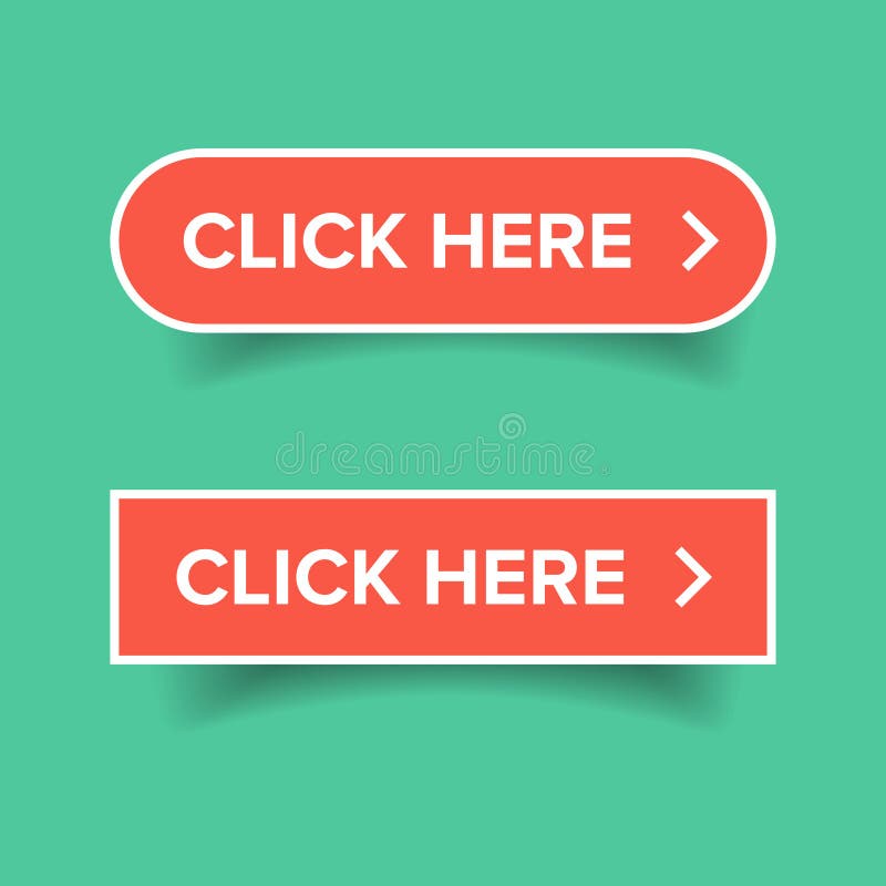 Click here button set royalty free illustration