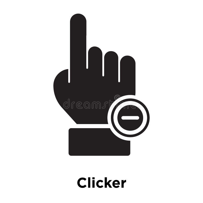 Clicker Concept Vector Linear Icon Isolated On Transparent Background