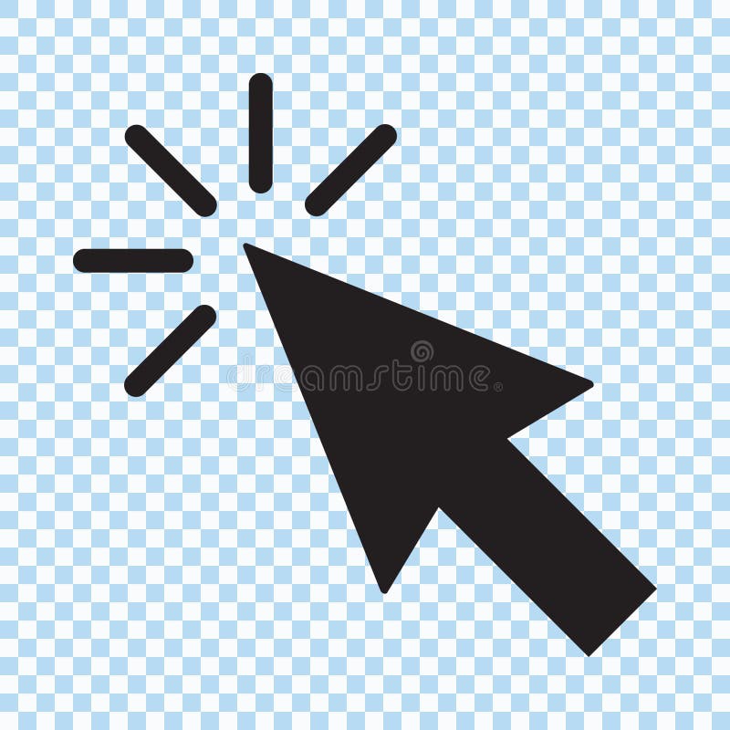 Clicking Cursor Pointer Icon Vector Stock Illustration Illustration Of Graphic Background 131335424