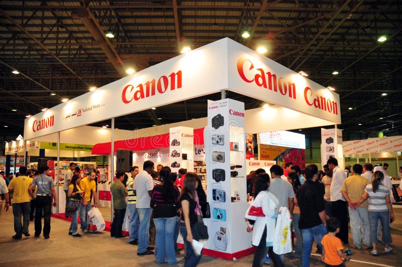 Cliente 2008 di Gitex - Canon immagini stock Cliente 2008 di Gitex - Canon immagini stock