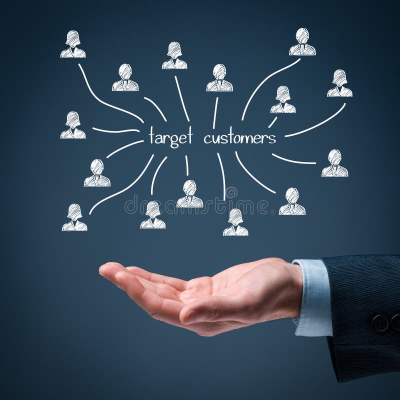 Clientes do alvo foto de stock royalty free Clientes do alvo foto de stock royalty free