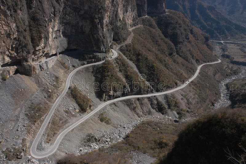 On cliff road stock photo. Image of mountain, path, wriggle 11685438