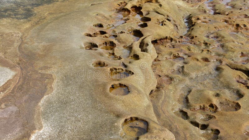 Cliff, rock layers, abstract shapes stock image
