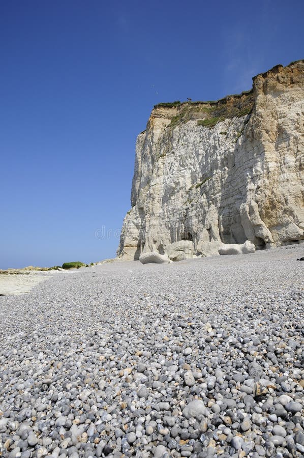 Cliff and the scree rock