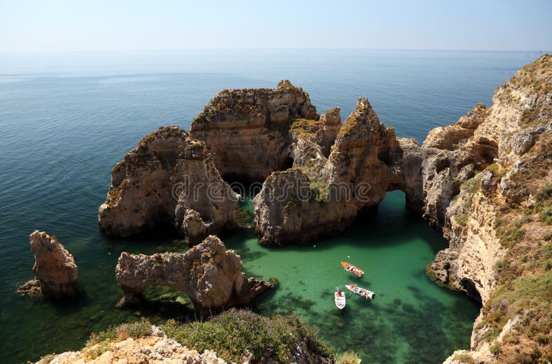 Cliffs at Algarve coast