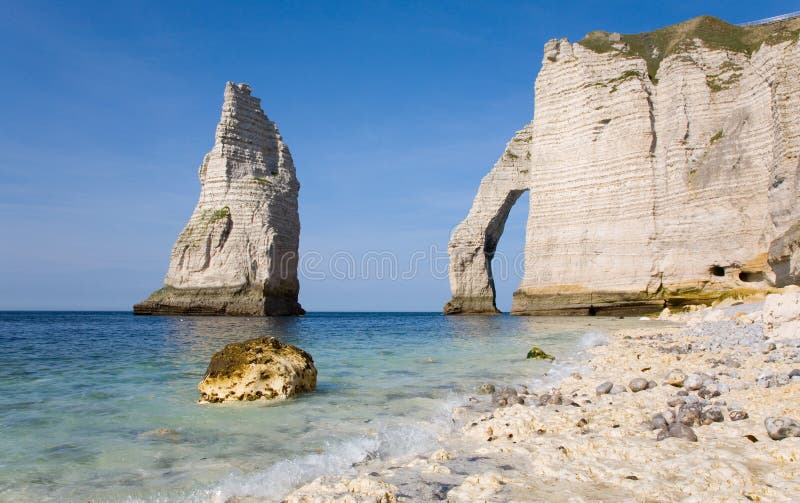 Download Cliffs at Etretat stock image. Image of hill, nature - 13844413