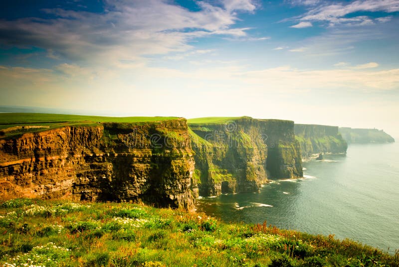 Cliffs Of Moher under cloudy sky, Ireland