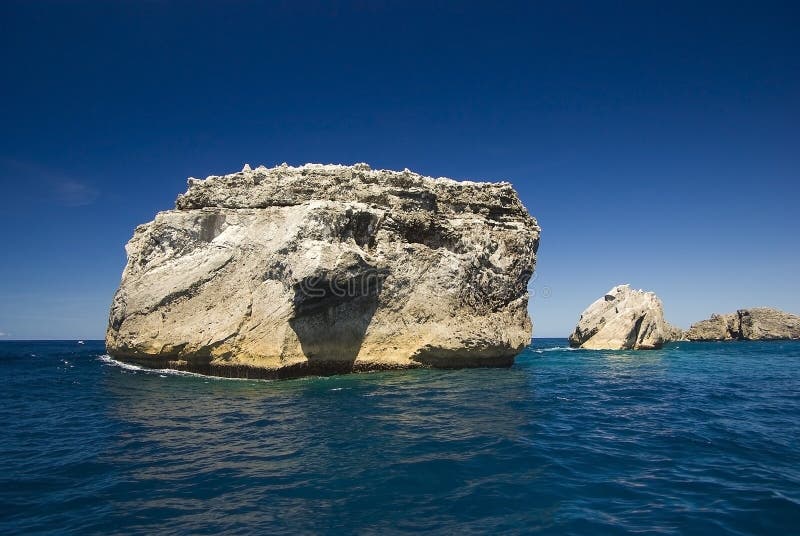 Cliffs near South Island, Ogasawara royalty free stock photography Cliffs near South Island, Ogasawara royalty free stock photography
