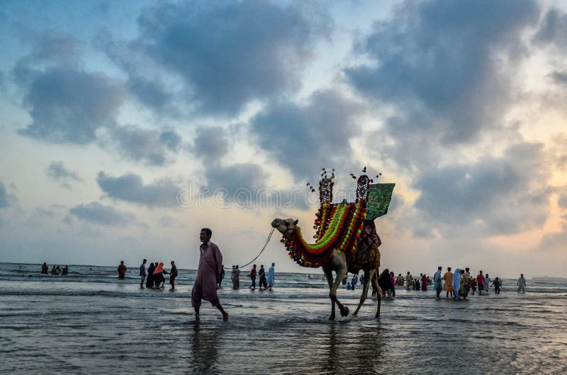 Clifton Beach Karachi Pakistan photo stock Clifton Beach Karachi Pakistan photo stock