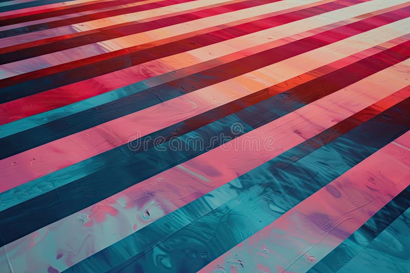 Climate Bands Pattern, Rainbow Texture, Coloured Stripes from Blue to Red that Explain Climate Change royalty free illustration