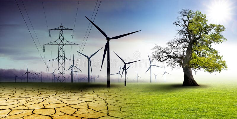 Climate change - landscape stock image. Image of alternative - 173612127