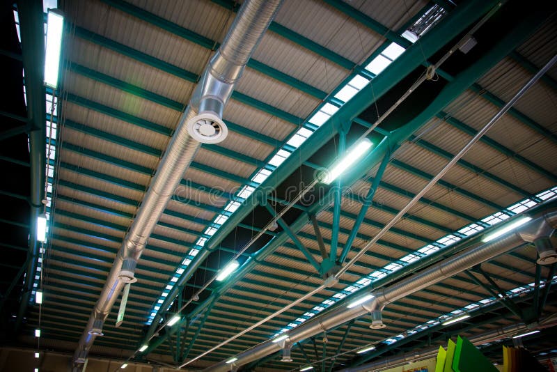 Climate Control in Building Stock Image Image of ducting, connector