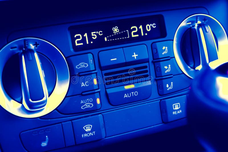 Climate Control in Motor Car Stock Photo Image of modern, gauge 25141116