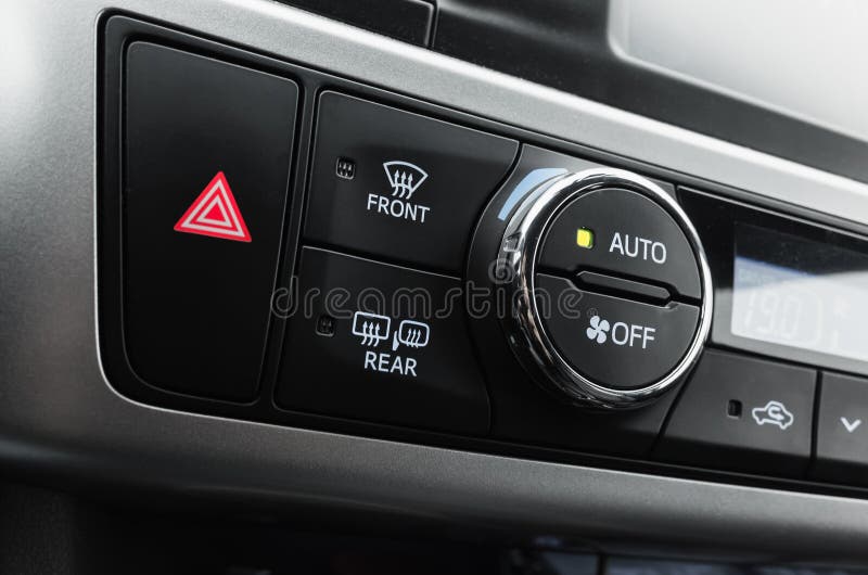 Climate Control Panel, Modern Luxury Car Stock Image Image of comfort
