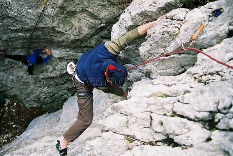 Woman Rock Climber in the Canadian Rockies Stock Photo Image of