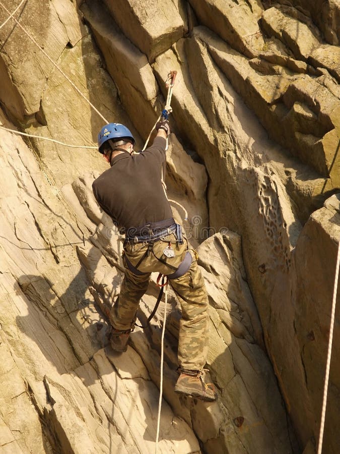 Climber on the rock