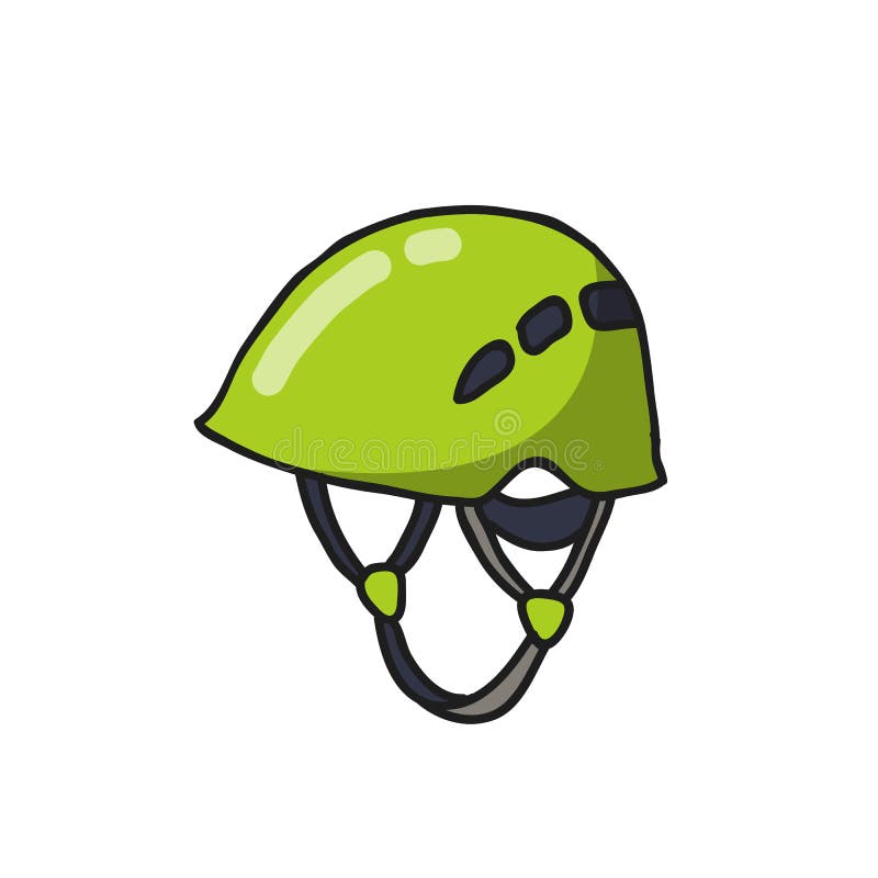 Climbing Helmet Doodle Icon Stock Illustration Illustration of object, metal 179684544