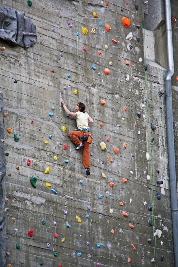 Climbing wall royalty free stock photography Climbing wall royalty free stock photography