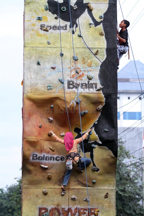 Climbing walls editorial image. Image of wall, indonesia 37107435