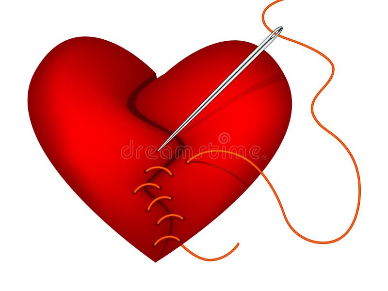 shattered heart clipart free