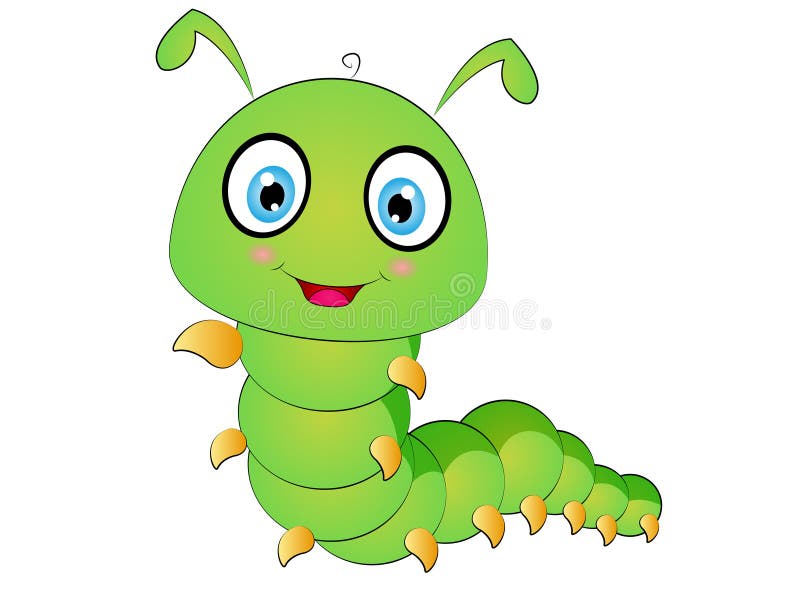 Clip art de Caterpillar de la historieta ilustración del vector Clip art de Caterpillar de la historieta ilustración del vector